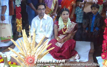 Abhilash Jisha wedding photo